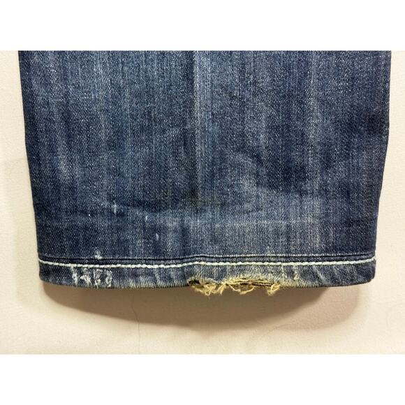 Grace in L.A. Women's Easy Fit Straight Leg Blue Denim Jeans - Size 28 (30x33.5) - Picture 4 of 9